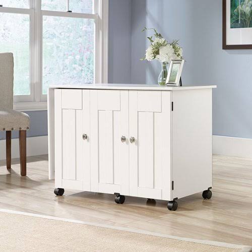 Soft White Sewing Craft Cart M883103