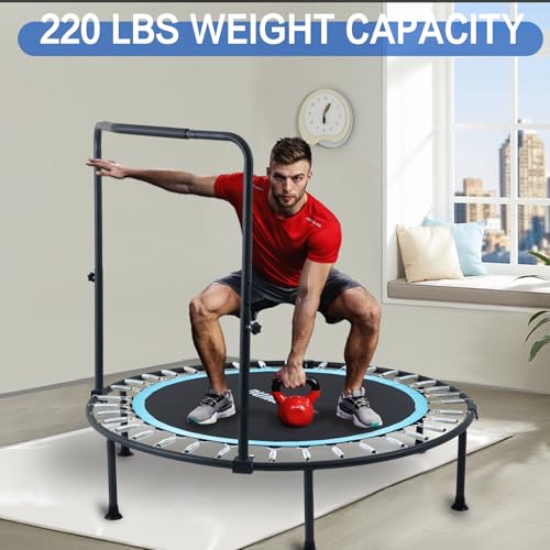 40"/48" 330 LBS Foldable Rebounder with Adjustable Foam Handle Q182