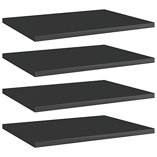 Gray 31.5"x11.8"x0.6" Wood Shelf Boards 4 pcs F68018