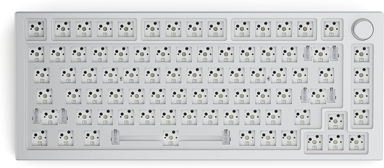 White Ice Modular Mechanical Keyboard 75% C3357
