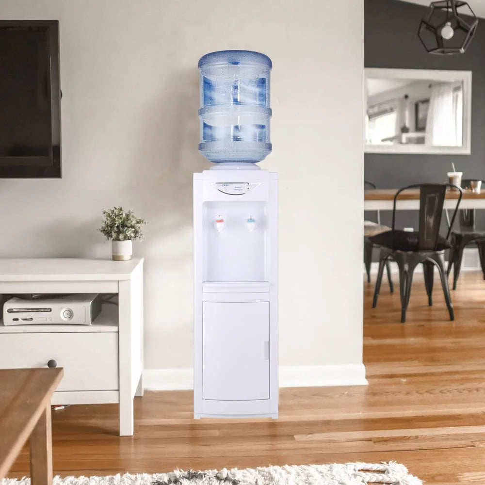 White Hot & Cold 5 Gallon Water Cooler Dispenser with Children Safety Lock X249