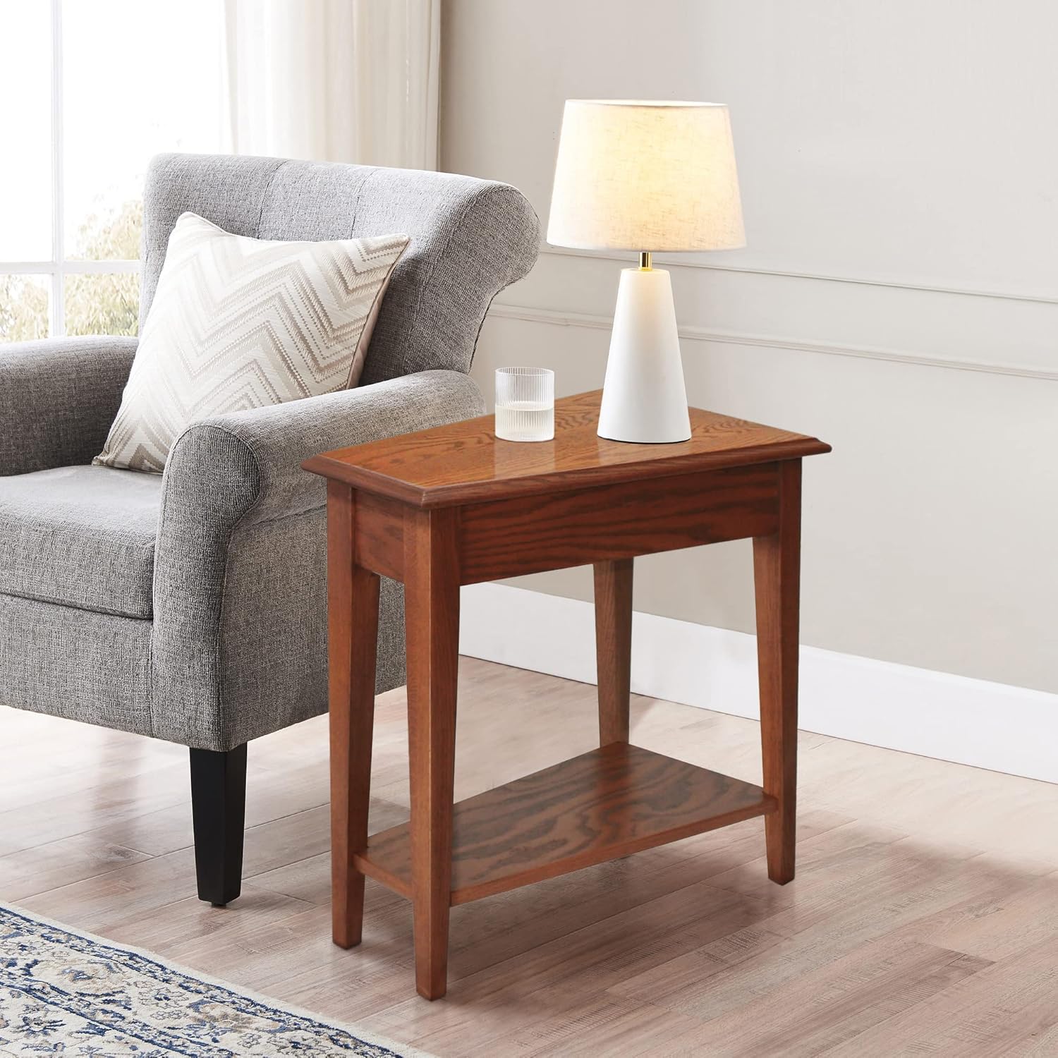 Solid Wood Medium Oak Side Table K23985