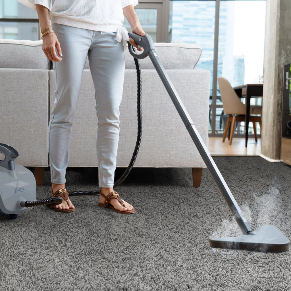 Rolling Steam Cleaner with 18 Accessories A889277