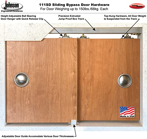 White Silk Sliding Closet Bypass Doors 56 x 80 inches with Frosted Glass N362413