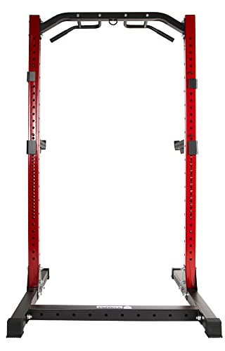 1,000 Pound Capacity Power Rack Squat Stand with J-Hooks and Safety Spotter Arms X327842