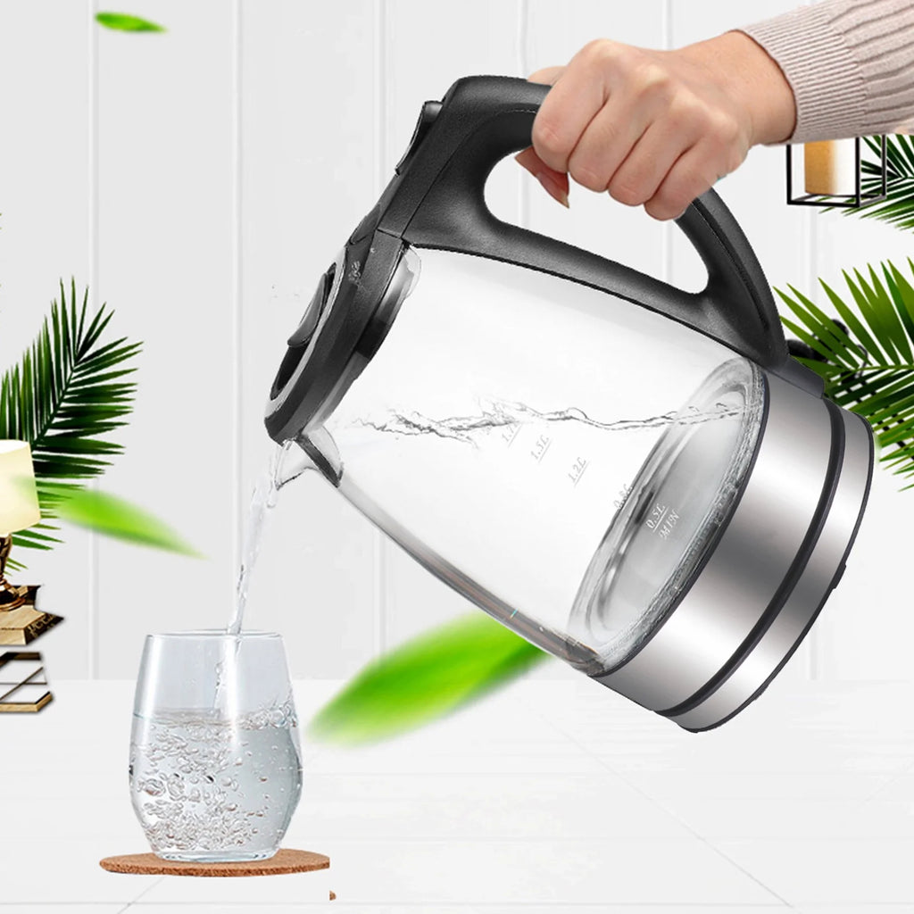 1.7L 1500W Glass Electric Kettle with Auto Shut-Off P27607