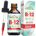Natural Organic Vitamin B12 Liquid Sublingual 60 x 5000 mcg Methylcobalamin Drops R351242