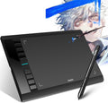 10 x 6 inch Graphic Drawing Tablet with 8 Hot Keys, Battery-Free Stylus 8192 Pen Pressure, Pack of 2 F923