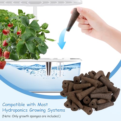 121pcs Seed Pod Kit with 30 Grow Sponges, 30 Grow Baskets, 30 Grow Domes, 1 Tweezers C816