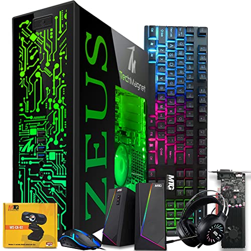Gaming Desktop PC, Intel i7 6th Gen, GT 1030, 8GB RAM, 1TB SSD + 4TB HDD, 22 Inch Monitor, Win 10 Pro H971