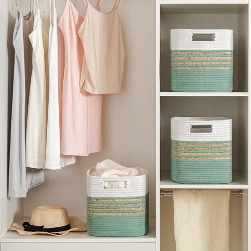 Set of 4 Water Hyacinth Storage Bins with Handles, Brown P68501