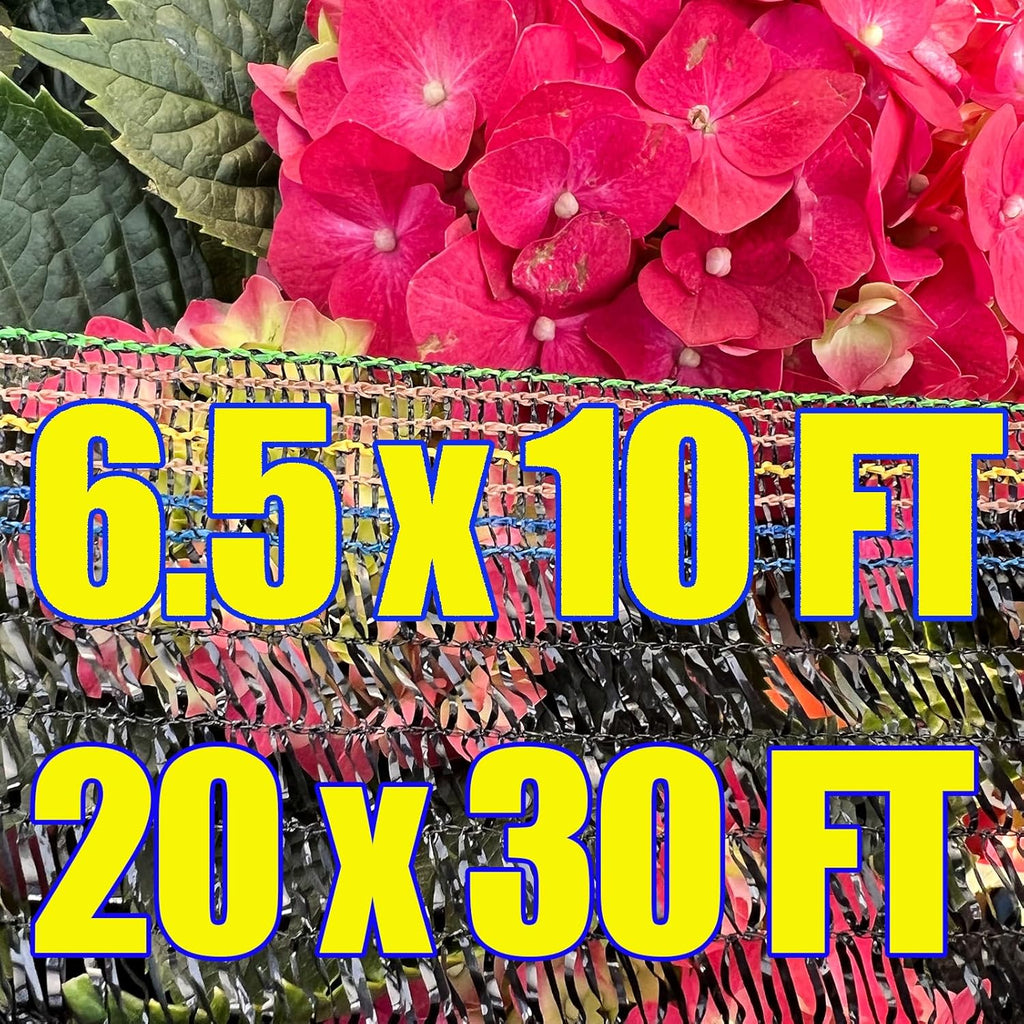Black 20x30 FT and 6.5x10 FT Shade Cloth O940
