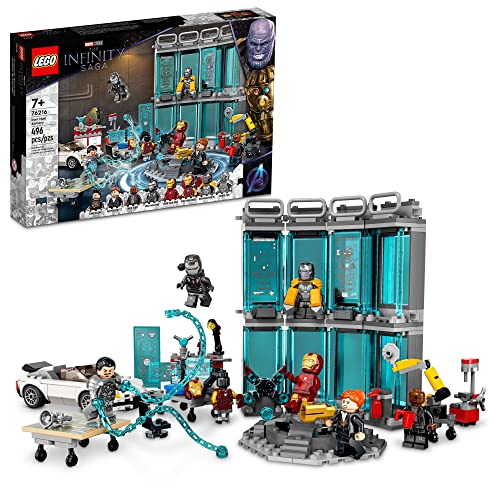 Lego Marvel Iron Man Armory Toy Building Set 76216 D789