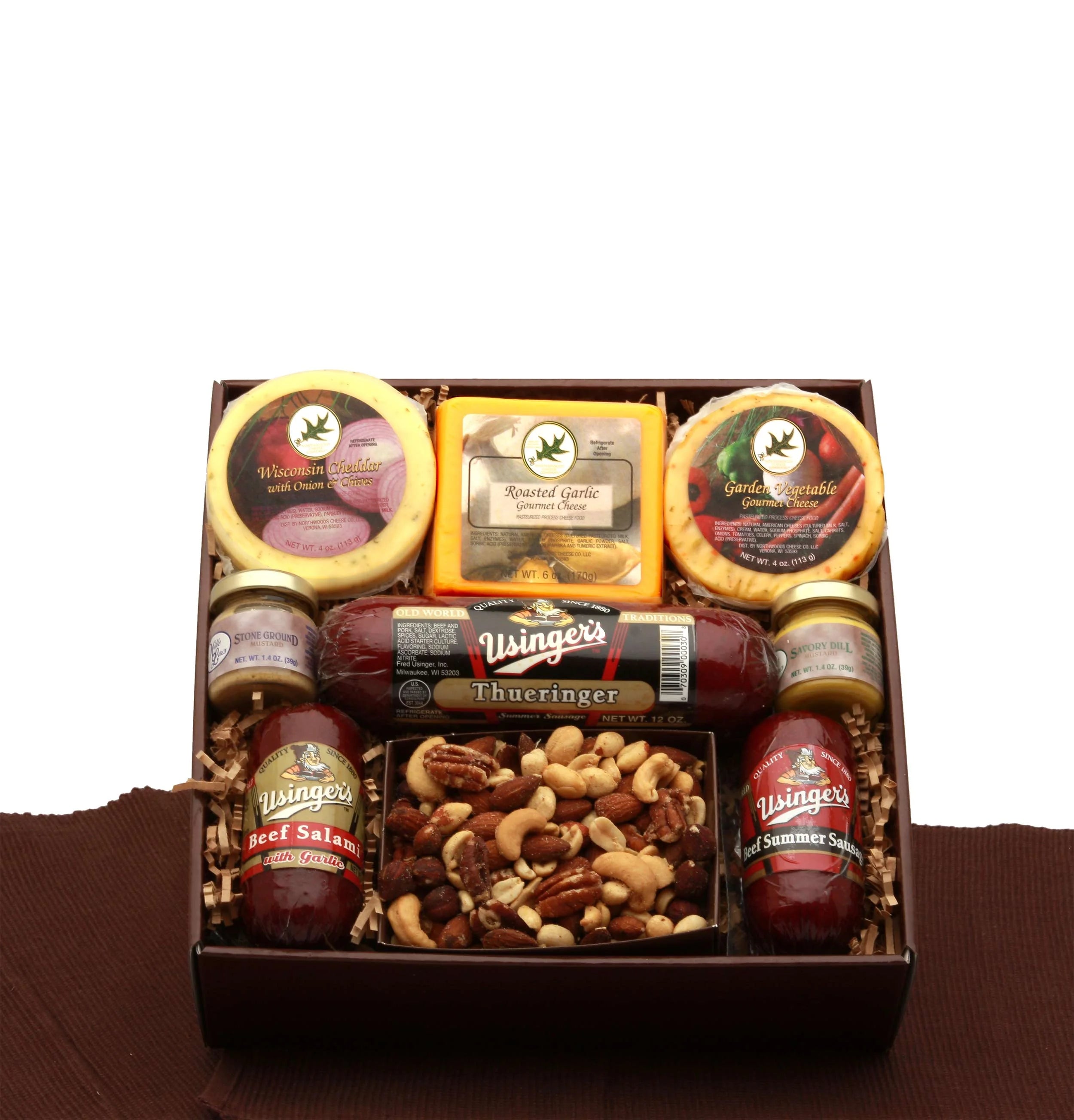 Deluxe Sausage and Cheese Gift Basket P344896