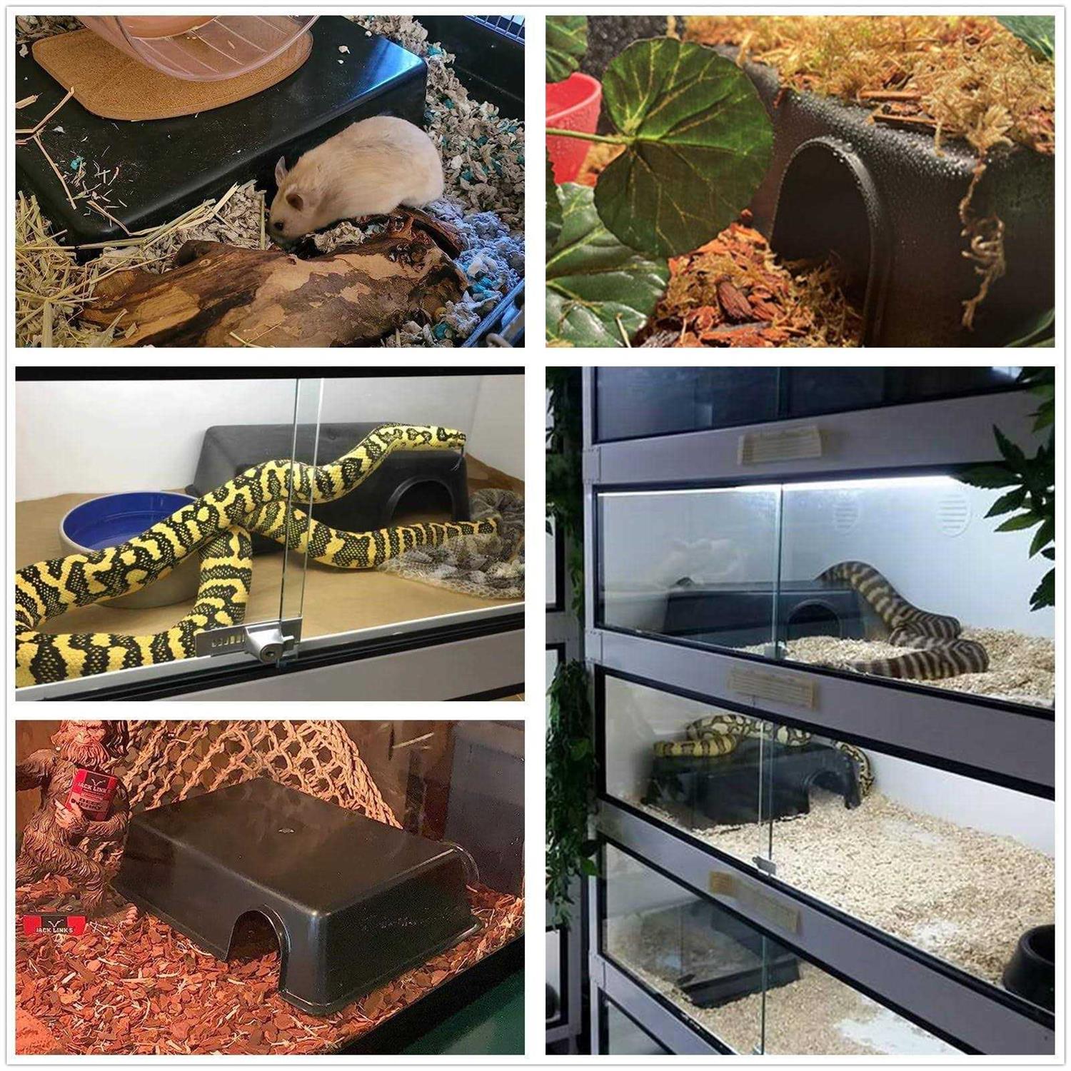 Large Reptile Hide Snake Hideout 10.23''X7.48''X2.75 I17795
