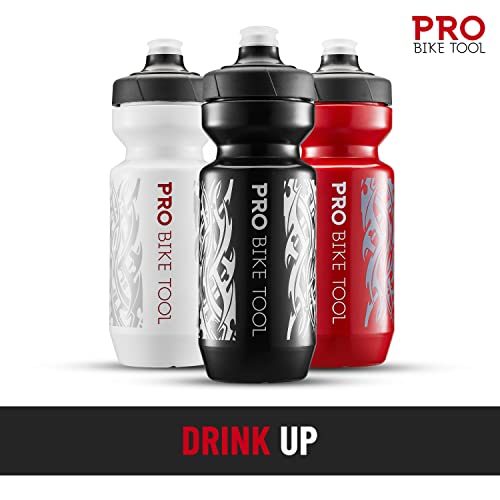 Bike Water Bottle 550 ml 19 oz Soft Silicone Mouthpiece Fast Flow Valve G162320