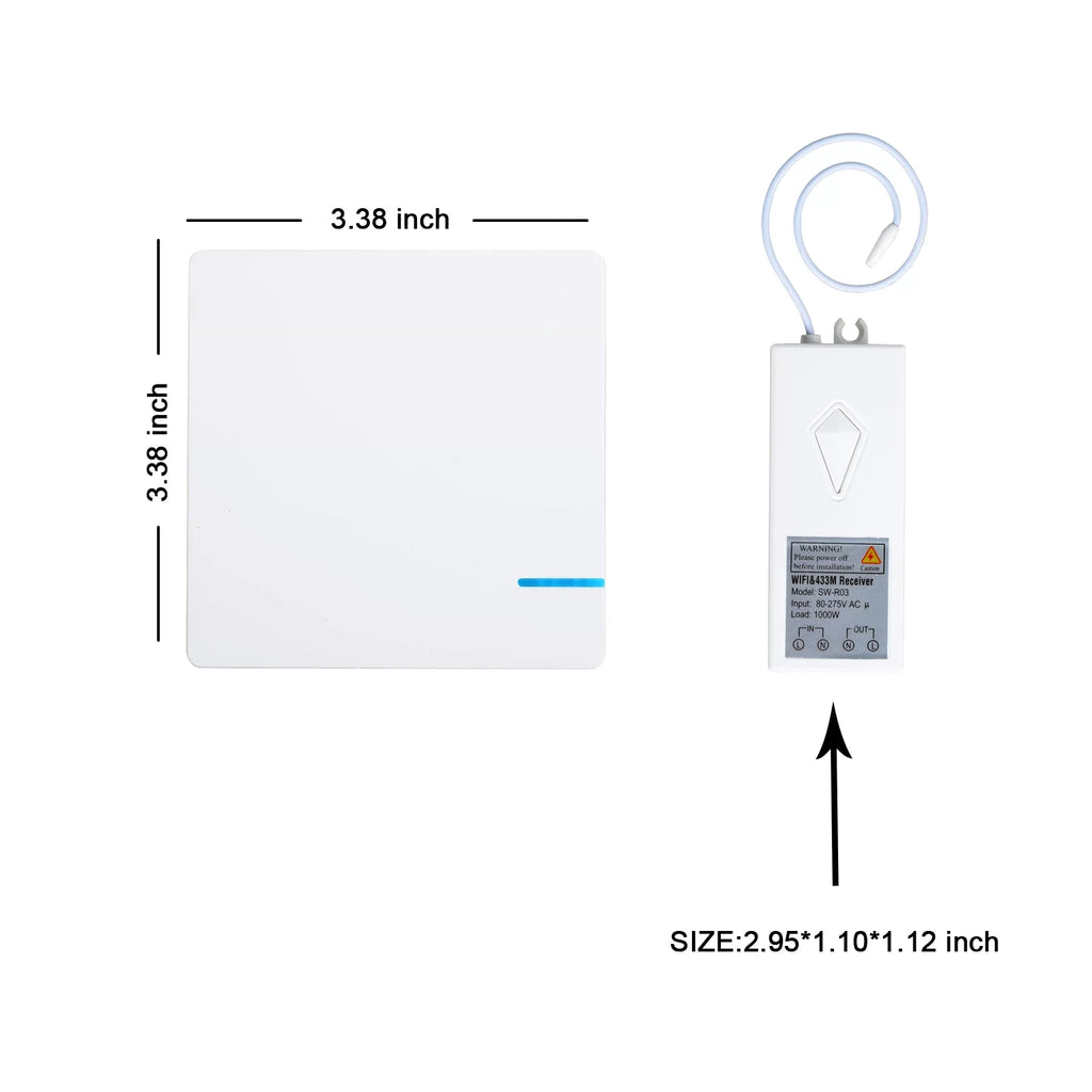 Smart Light Switch WiFi Wall Wireless 2x 1-gang Switch G73266