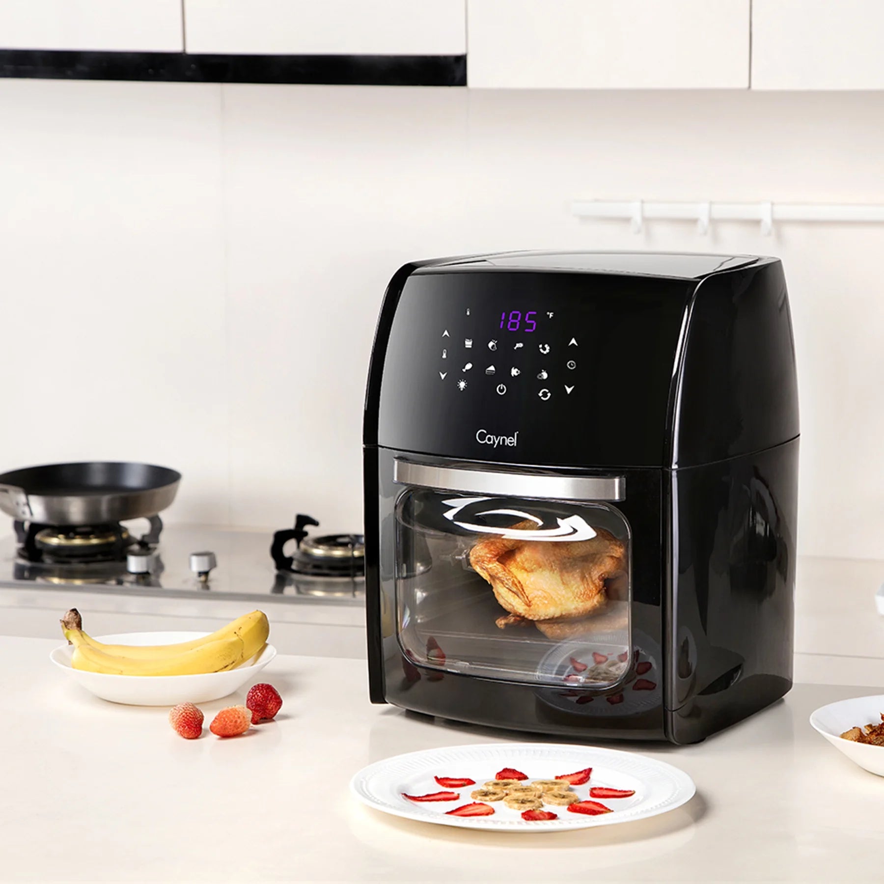 8-in-1 Digital Air Fryer Oven 12.7 Qt Countertop Oven, Black B68839
