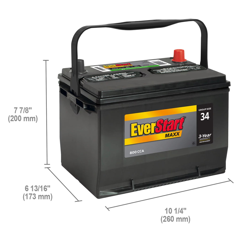 Group Size 34 12V 800 CCA Car Battery Q53325
