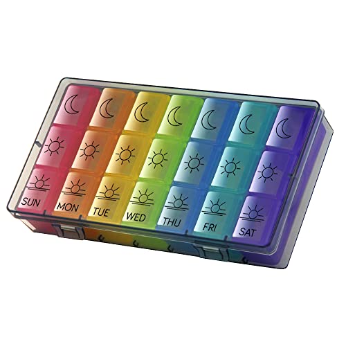 7 Day Pill Organizer with Removable Tray L2106