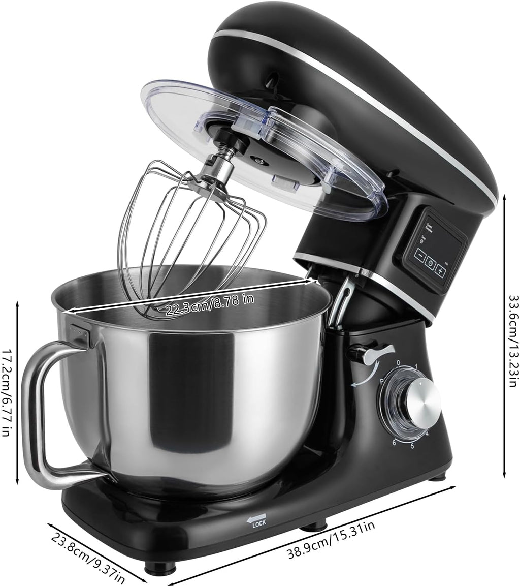 6.5QT 1350W 6 Speed Tilt-Head Electric Kitchen Mixer E8641