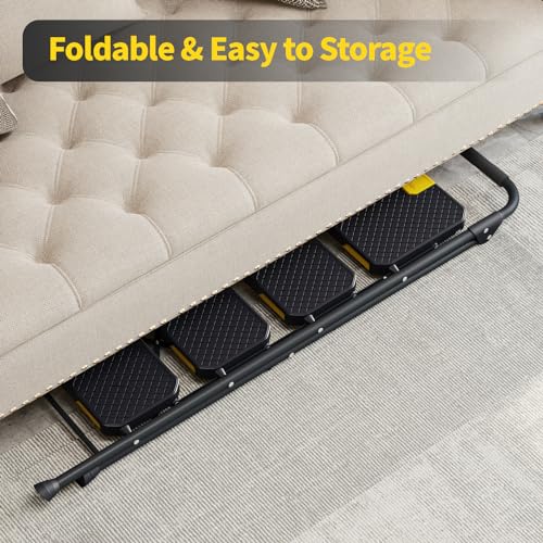 5 Step Folding Steel Ladder with Handrails D155