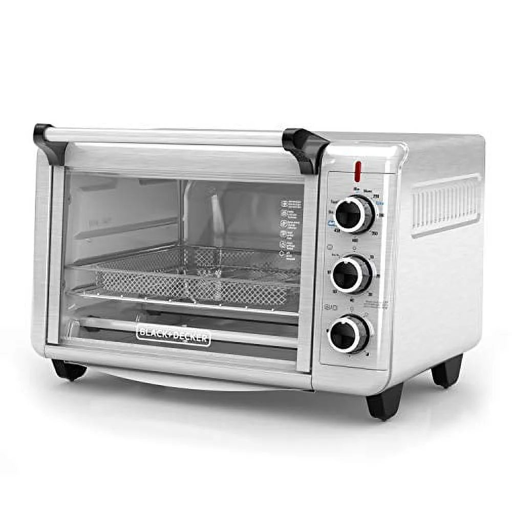 Stainless Steel Air Fry Toaster Oven, 6 Slice I481