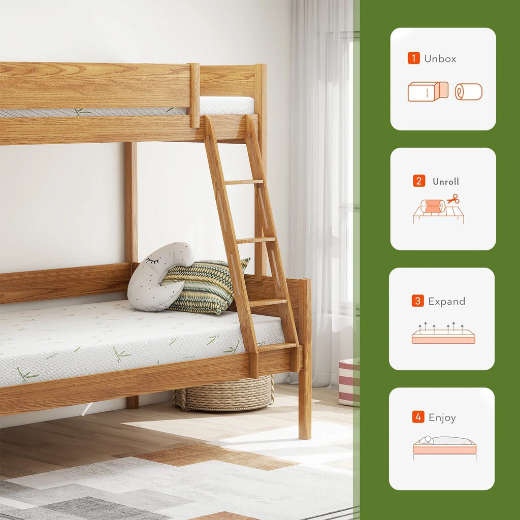 6 inch Memory Foam Mattress with Bamboo Cover H66108