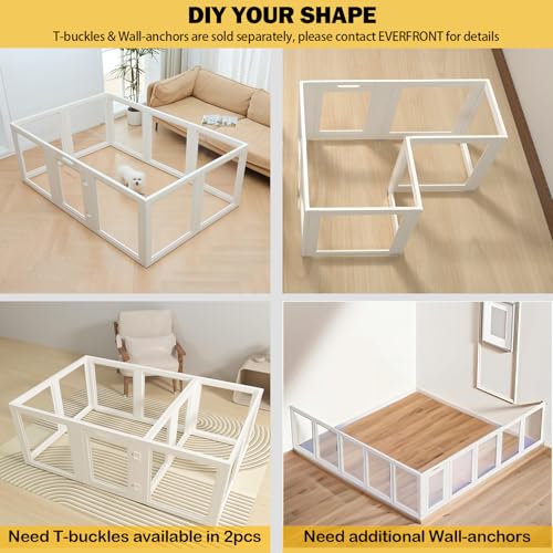 Clear Acrylic Plastic Dog Playpen, 30.3" Height, 10 PCS Y194762