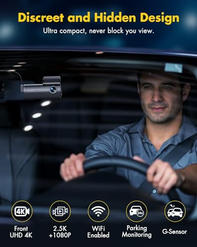 4K Dash Cam with 64GB SD Card G241