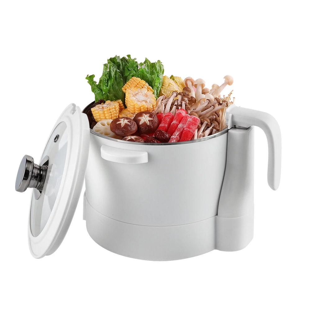 3L Automatic Lifting Electric Hot Pot with Steaming Basket 304 Stainless Steel T28430