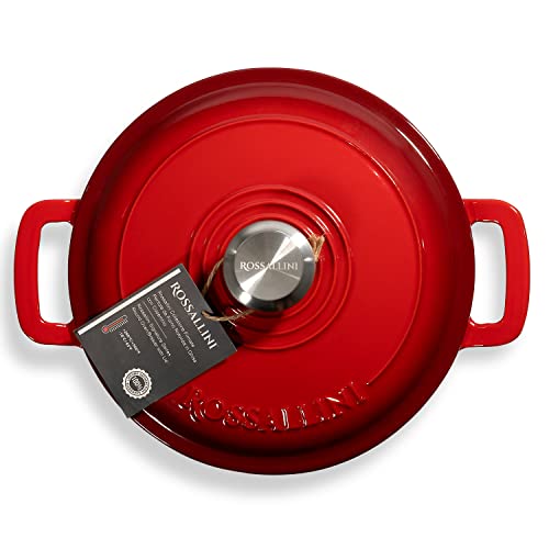 Enameled Cast Iron Dutch Oven, Non-Stick Serving Pot with Tight Fitting Lid, 10Q (9.5L) Ocean Blue X66948