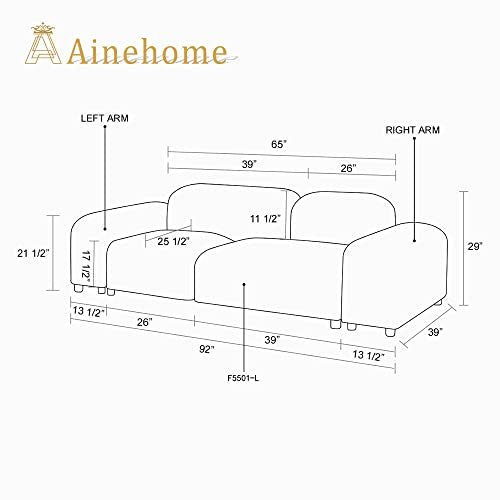 White Microfiber Sectional Sofa A975538