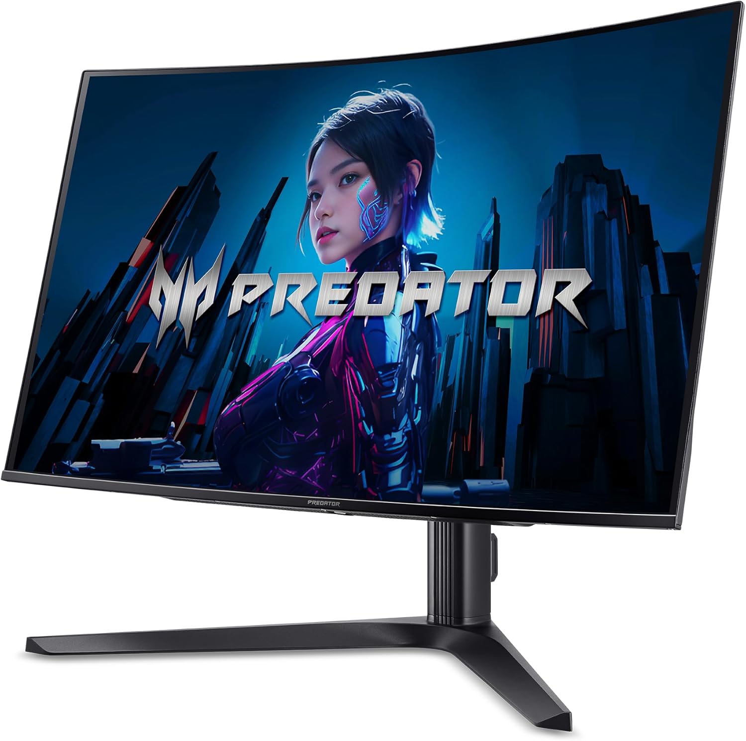 31.5" UHD 3840 x 2160 Quantum Dot OLED Curved Gaming Monitor P130
