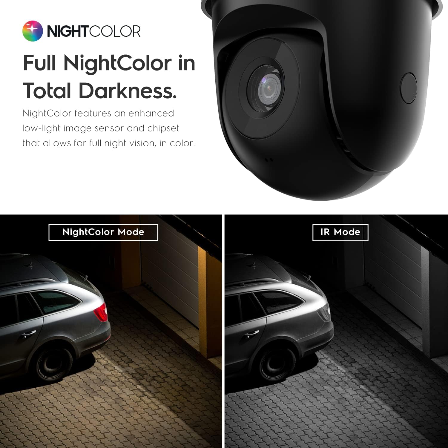 5MP Mini Outdoor WiFi Security IP Camera with Two-Way Audio and Full Color Nightvision V801