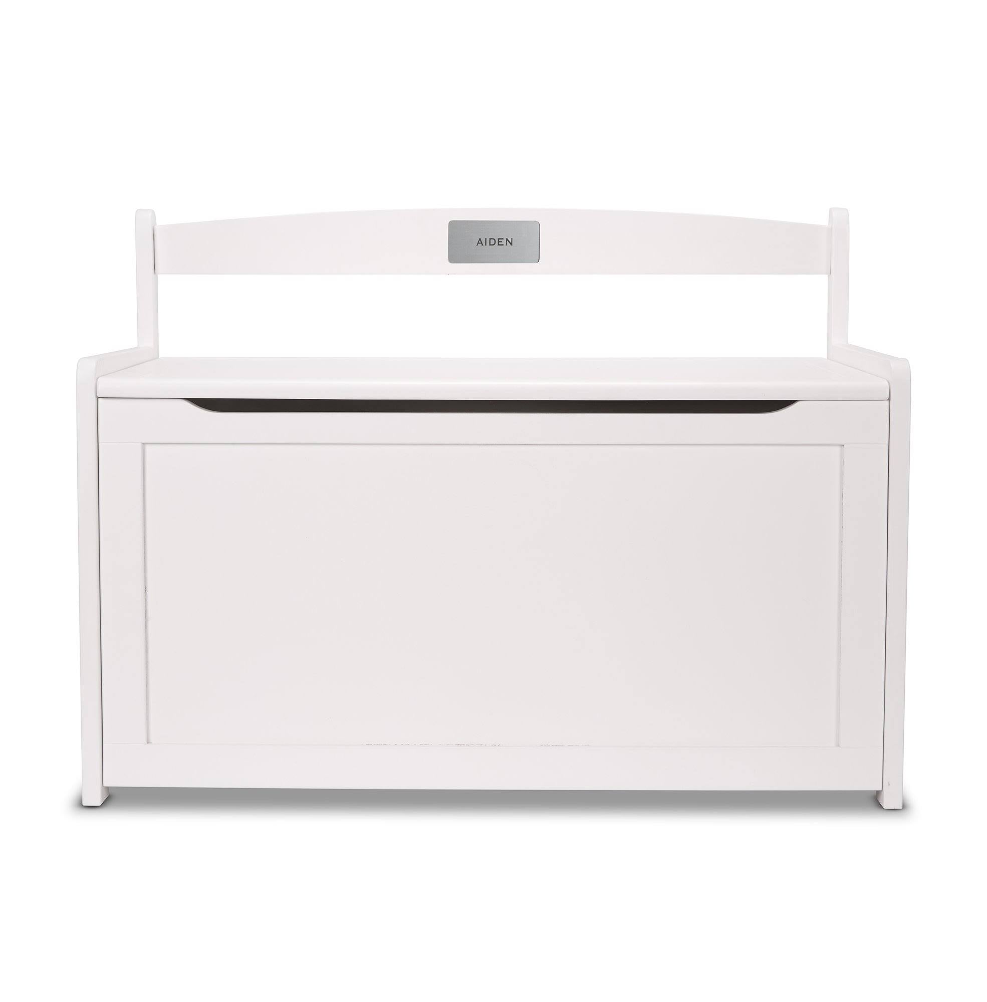 White Wooden Toy Chest L928592