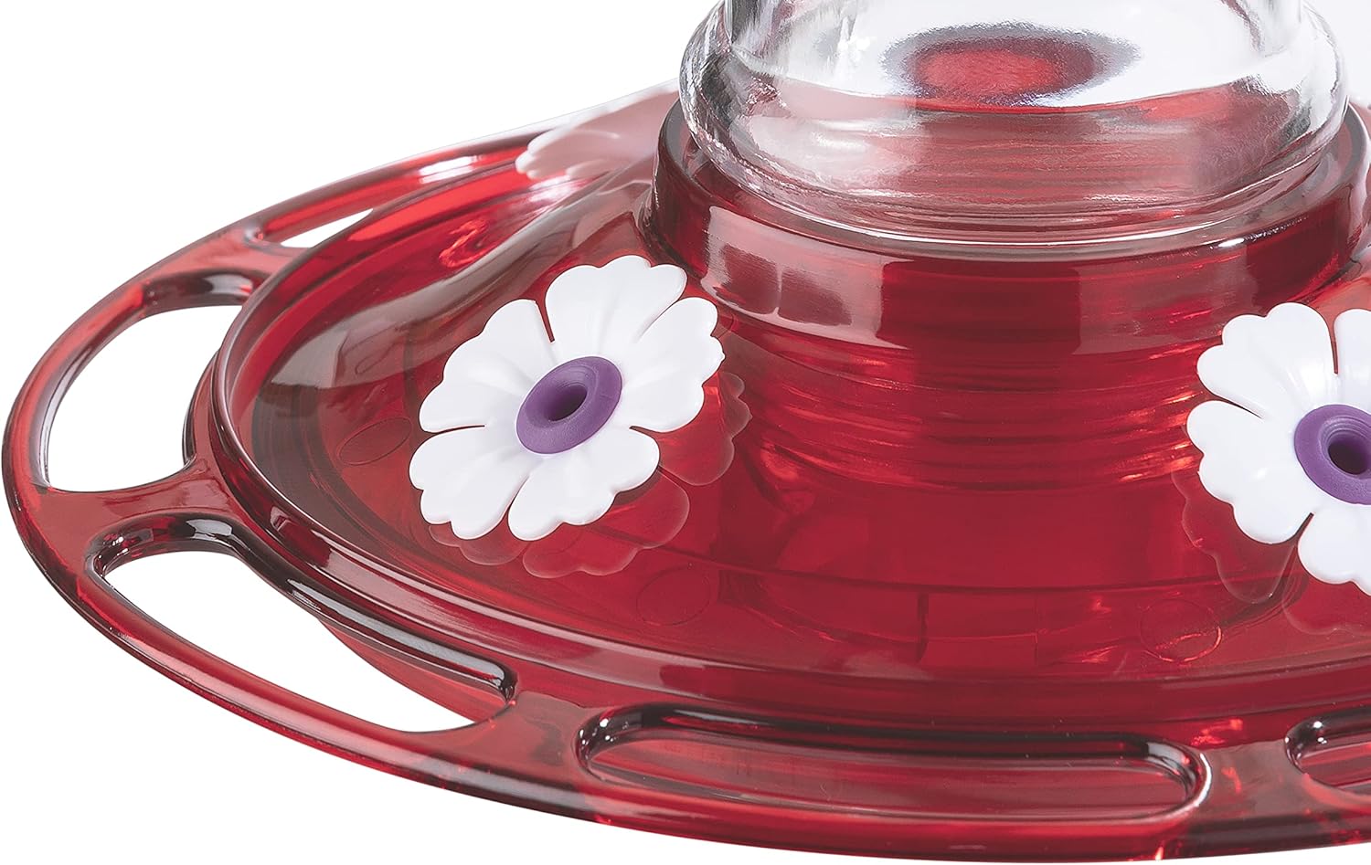 Glass Hummingbird Feeder, 5 Feeding Stations, 40 Ounces J81937