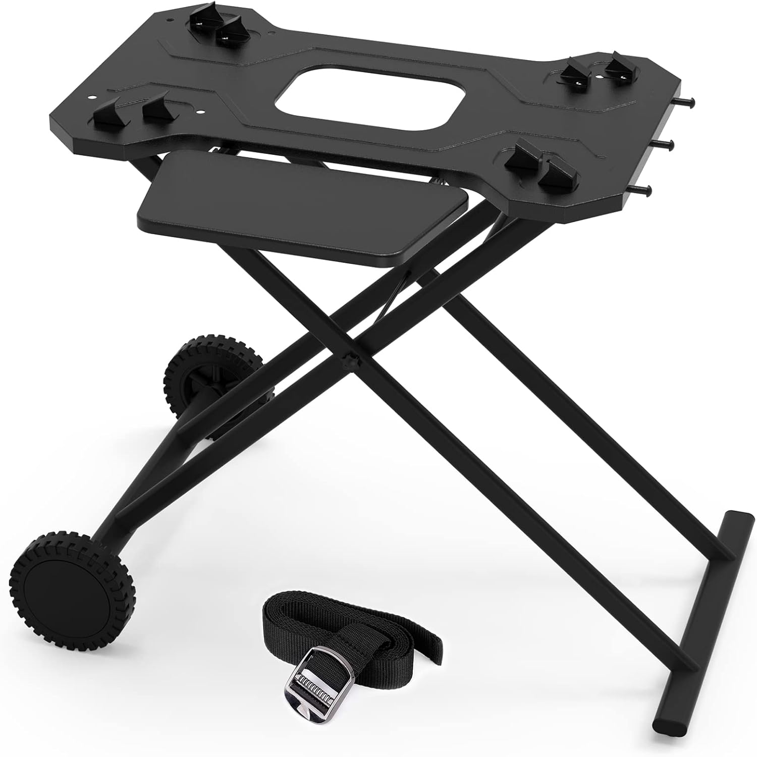 Portable Griddle Stand with Wheel and Shelf G85859