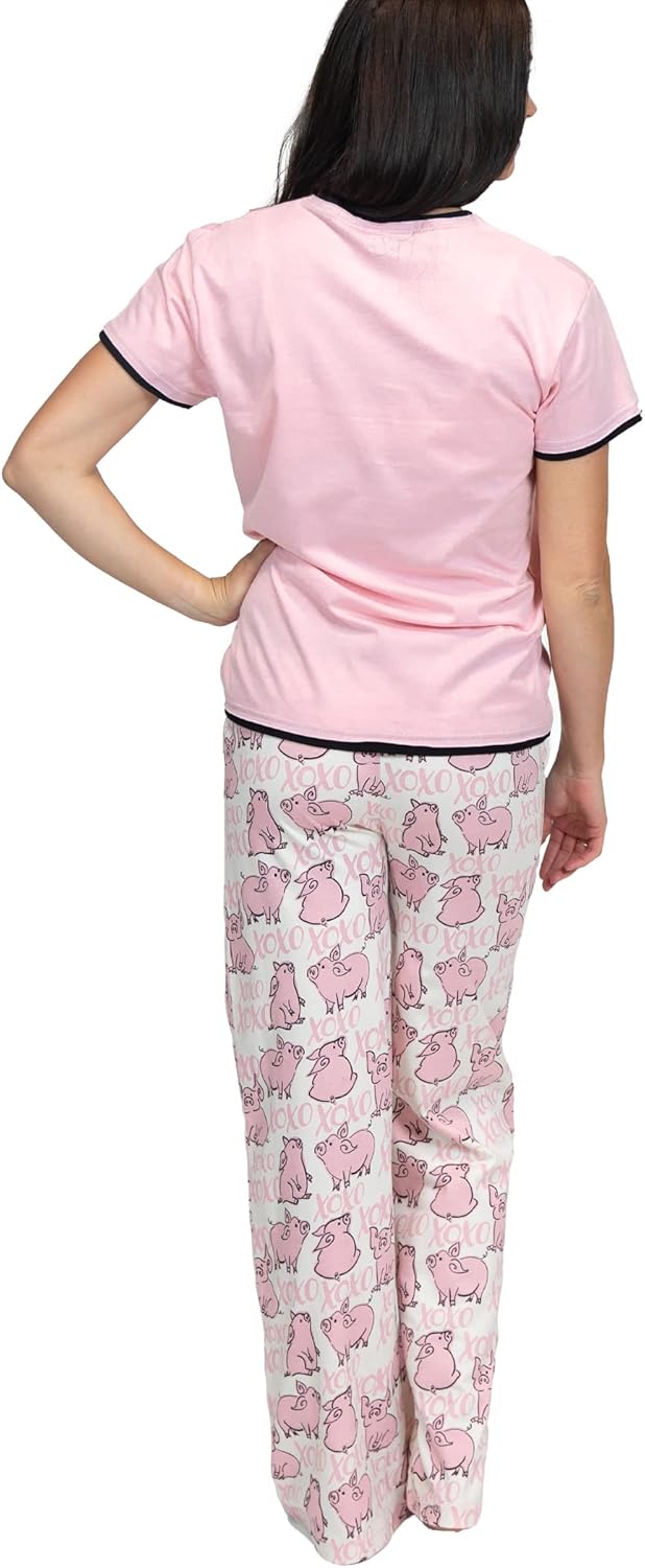 Women's Short Sleeve Pajama Set Y664