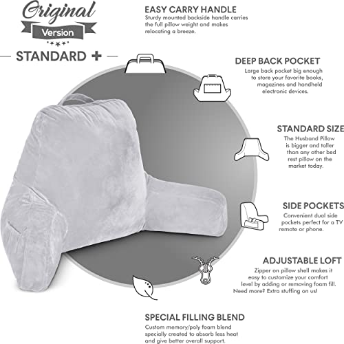 Black Standard+ Original Reading Pillow with Arms, Shredded Memory Foam G42278
