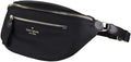 Black Nylon Leather Belt Bag N166