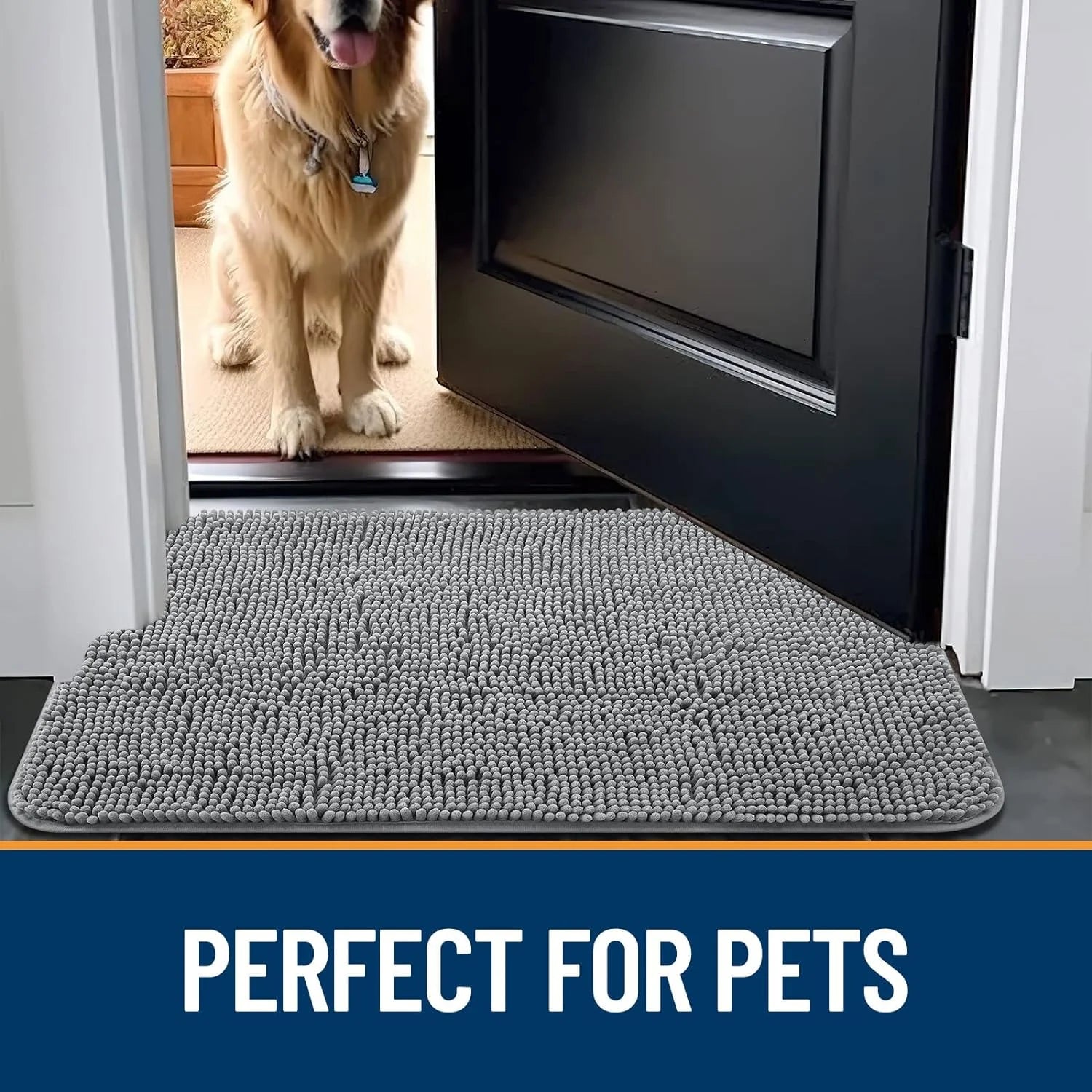 Non-Slip Washable Microfiber Door Mat C678303