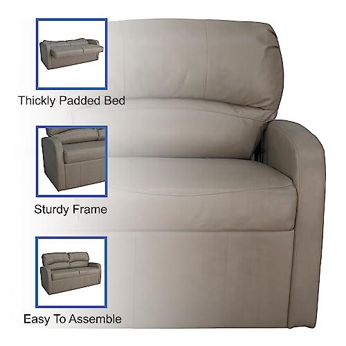 65" Jack Knife RV Sleeper Sofa with Arms (Mahogany) L19695