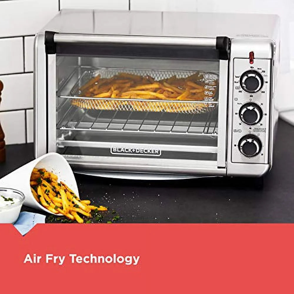 Stainless Steel Air Fry Toaster Oven, 6 Slice I481