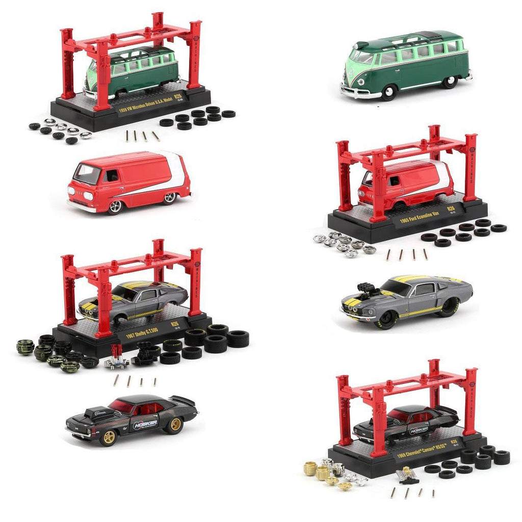 4 Piece 1/64 Diecast Model Car Set T18708