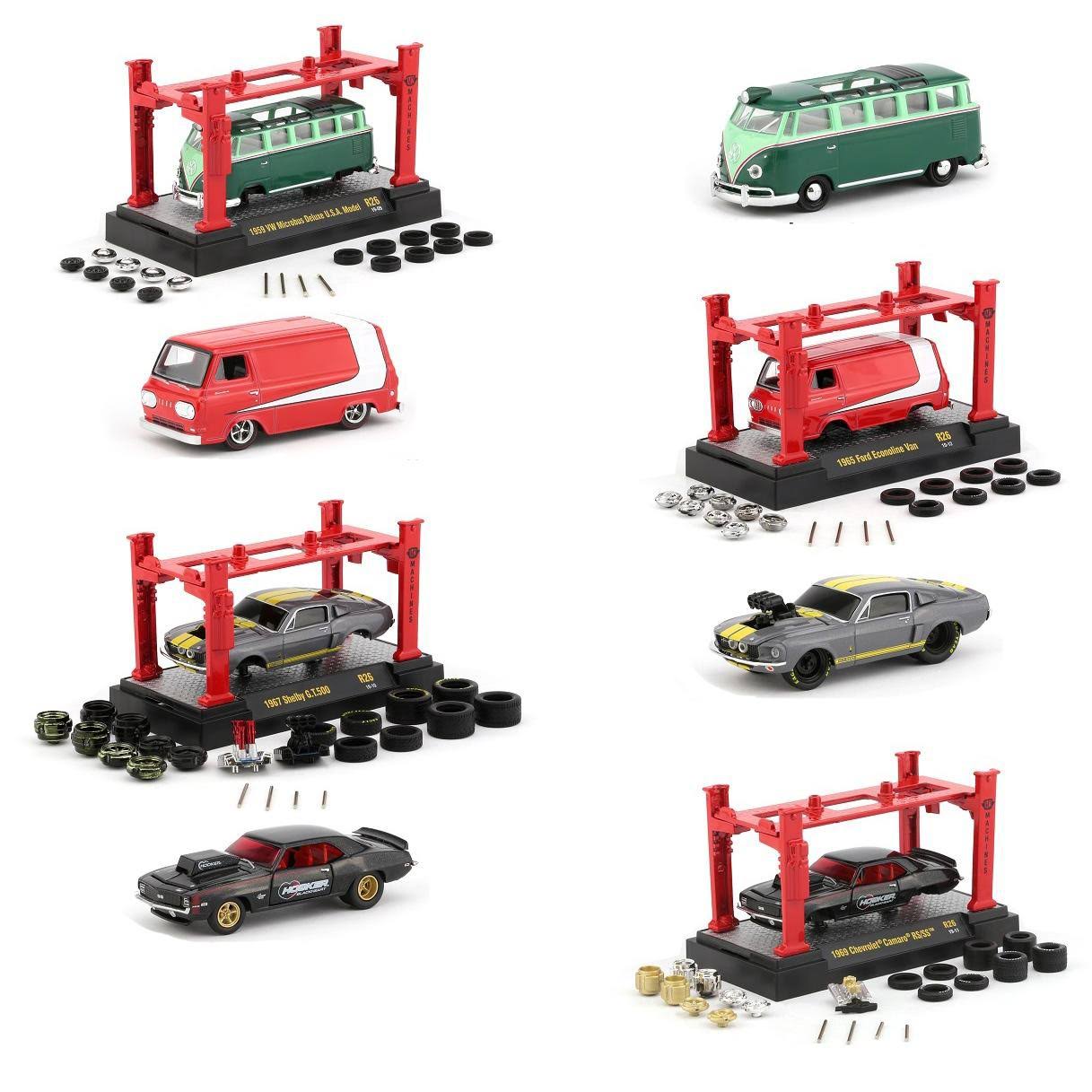 4 Piece 1/64 Diecast Model Car Set T18708