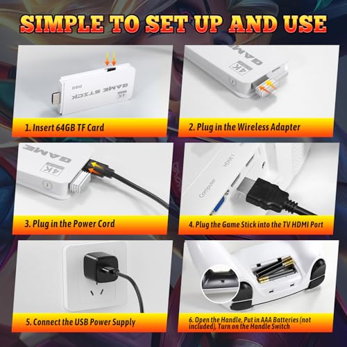 Retro Game Console Stick with 20,000+ Games G803777