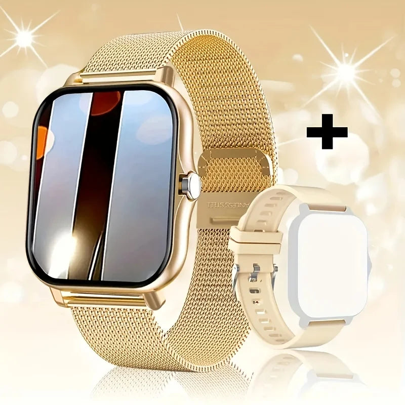 1.69inch Full Touch Screen Smart Watch With Heart Rate Fitness Tracker BT Call E666
