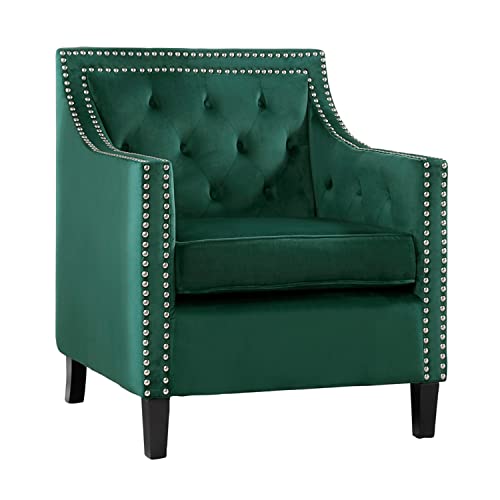 Navy Velvet Accent Chair K512