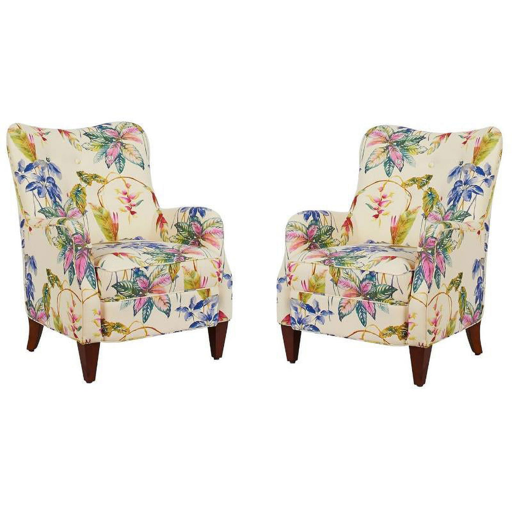 Upholstered Arm Chair 2 Piece Set P12120